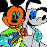 Mickey with His Friend