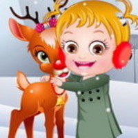 Baby Hazel Reindeer Surprise