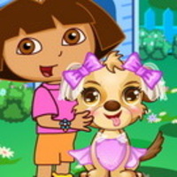 Dora Cute Puppy Caring