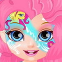 Baby Barbie Little Pony Face Painting