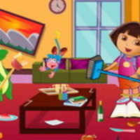 Dora Living Room Cleaning