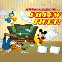 Mickey & Friends in Pillow Fight