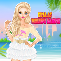 Elsa As Malibu Barbie