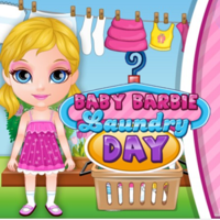 Baby Barbie Laundry Day