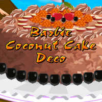 Barbie Coconut Cake Deco