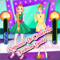 Rapunzel vs Cinderella: Fashion Show