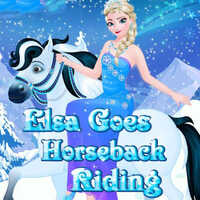 Elsa: Goes Horseback Riding