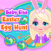 Baby Elsa Easter Egg Hunt