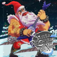 Santa Rockstar Metal Xmas 2