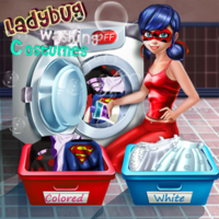 LadyBug Washing Costumes
