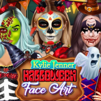 Kylie Jenner Halloween Face Art