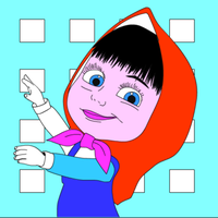 Masha Bear Coloring