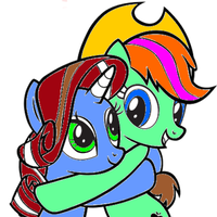 Rarity And Applejack