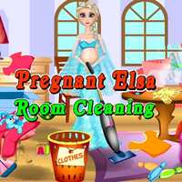 Pregnant Elsa Room Cleaning
