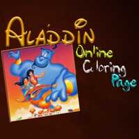 Aladdin Online Coloring Page