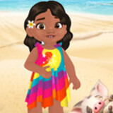 Baby Moana Gets Tidy