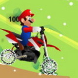 Mario Motocross Snowing